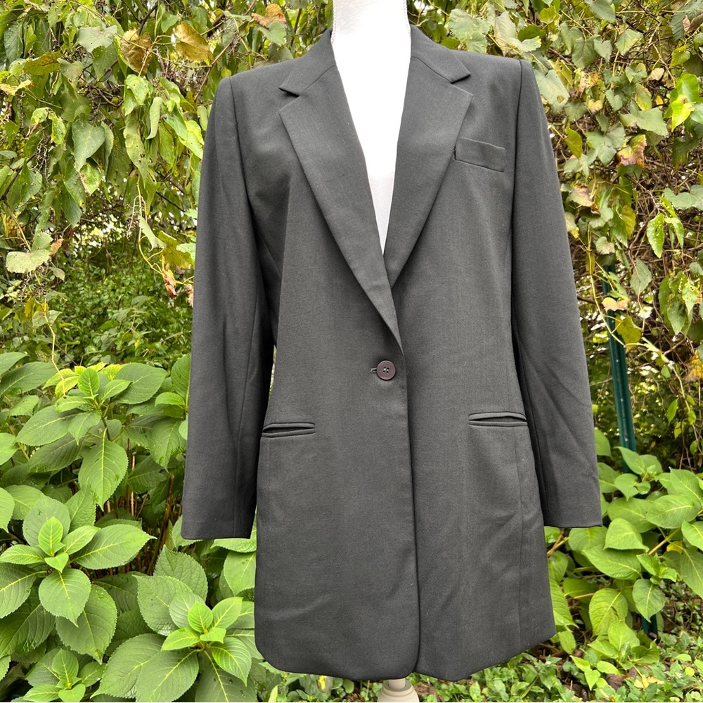Vintage DKNY black wool blazer